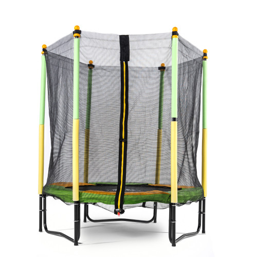 Батут DFC JUMP KIDS 55" зелено-желтый УЦЕНКА БН142