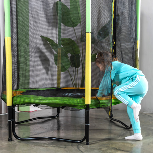 Батут DFC JUMP KIDS 55" зелено-желтый УЦЕНКА БН142