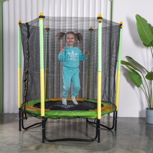 Батут DFC JUMP KIDS 55" зелено-желтый УЦЕНКА БН142