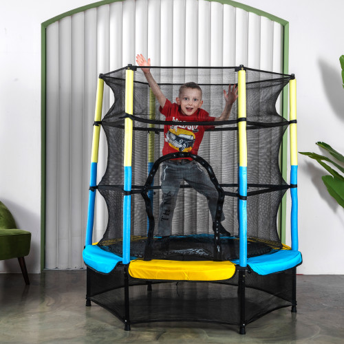 Батут DFC JUMP KIDS 55" желто-синий УЦЕНКА БН-141