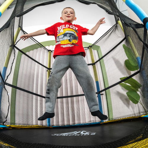 Батут DFC JUMP KIDS 55" желто-синий УЦЕНКА БН-141