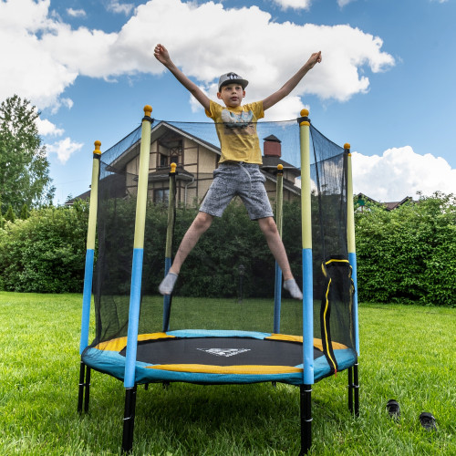 Батут DFC JUMP KIDS 60" желто-синий УЦЕНКА БН-282