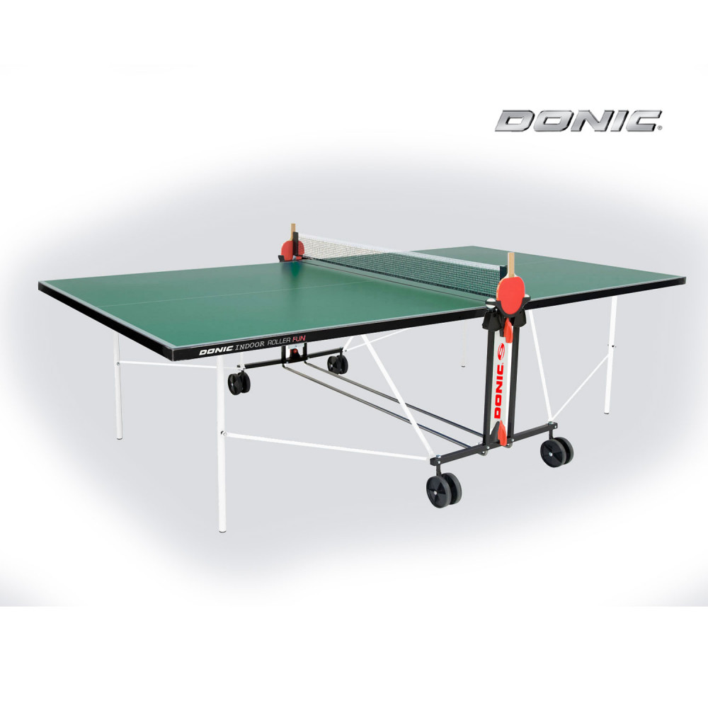 Теннисный стол DONIC INDOOR ROLLER FUN GREEN 19мм УЦЕНКА ДС00-000963